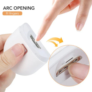 Electric Automatic Nail Clippers with LED Light – Quiet Trimmer for Babies, Pets, and Adults, Rechargeable