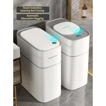 Joybos Smart Sensor Trash Can: Intelligent Induction for Bathroom and Home, Automatic Bagging, 14L Capacity