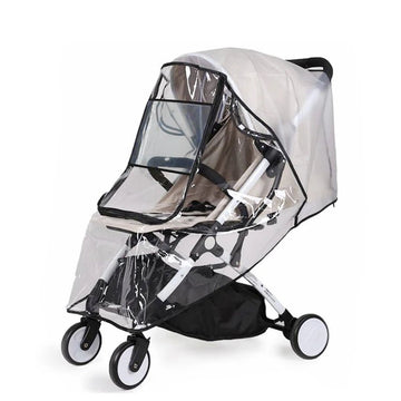 Eva Baby Stroller Rain Cover: Transparent, Waterproof, Wind & Dust Shield with Zipper Access - Prime Choice