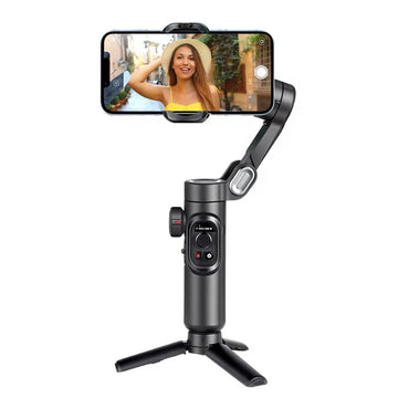 AOCHUAN 3 - Axis Handheld Gimbal Stabilizer for Smartphone with Fill Light for Iphone Android Face Tracking Tiktok Vlog Smart XE - Prime Choice
