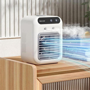 Portable Lightweight Personal Air Conditioner, USB Rechargeable Air Cooler Fan, Water Cooling Fan, Air Conditioning for Room Office, Universal Accessories, Multifunction, Home