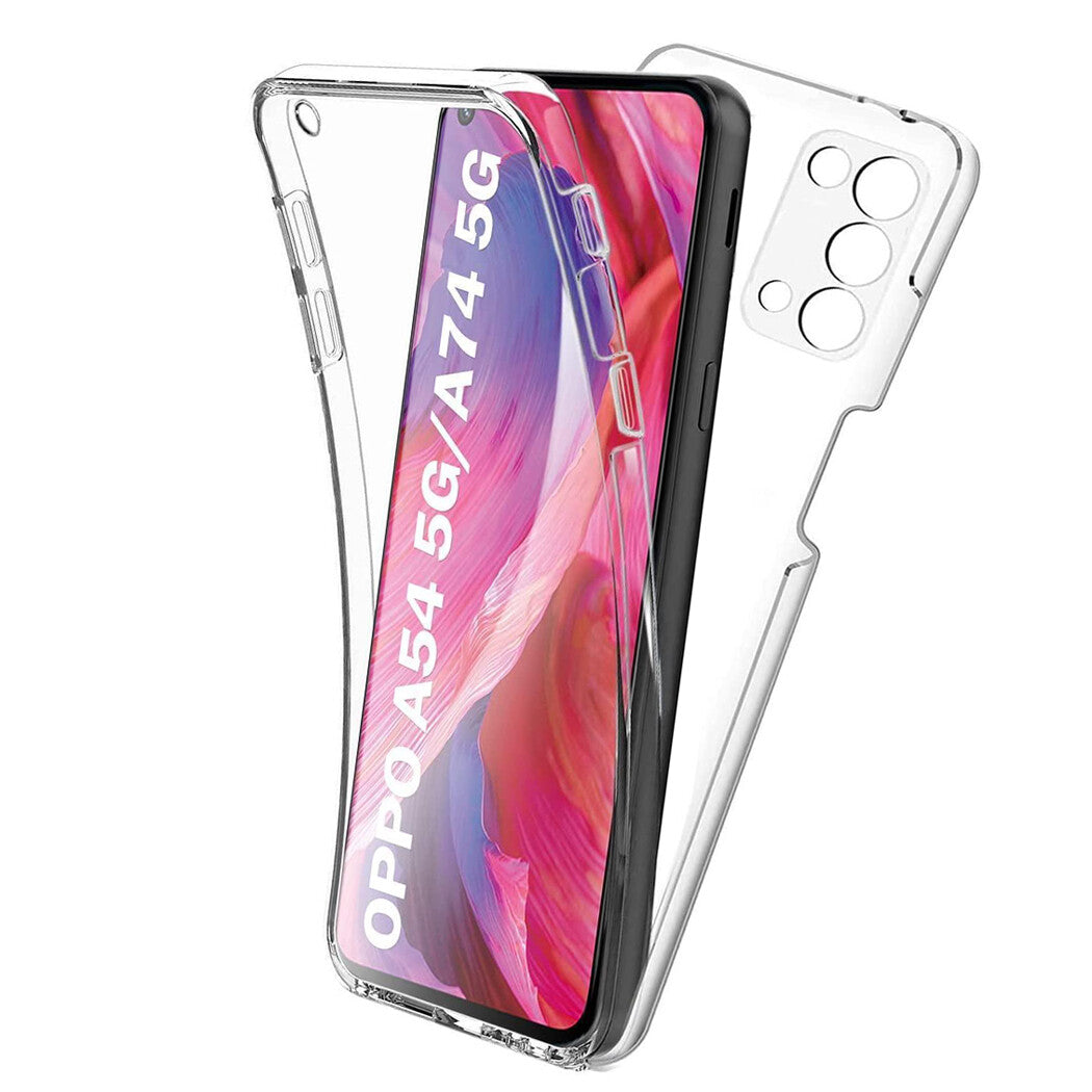 Case for OPPO A16S Find X5 Reno8 Lite A54 A94 Shockproof Cover 360 Clear Full