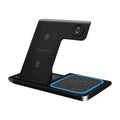 3 in 1 Wireless Charger Stand Foldable Fast Charging Station Dock Mobile Phone Holder for Iphone 15 14 13 12 Apple Watch Airpods