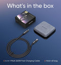 MAGIC JOHN™ 4-in-1 Charging Cable | Super Fast 240W USB-C, Lightning, Micro USB | Universal Multi-Device Charger