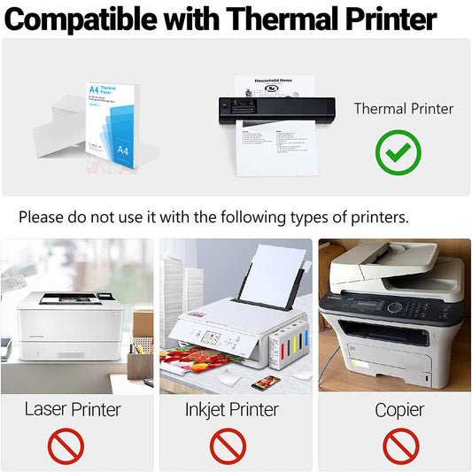 Portable Thermal A4 Printer Printing A4 Paper HD Three-proof Thermal Error