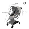 Eva Baby Stroller Rain Cover: Transparent, Waterproof, Wind & Dust Shield with Zipper Access - Prime Choice