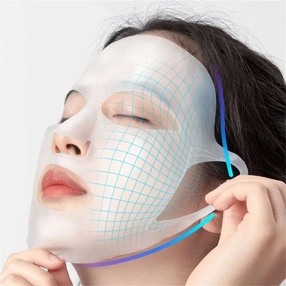 3D Silicone Face Mask Women Skin Care Moisturizing Lifting Firming anti Wrinkle Reusable Gel Sheet Mask Facial Skin Care Tool - Prime Choice