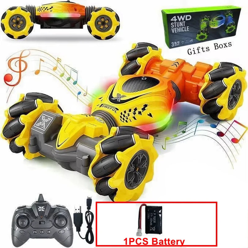 RC Car Toy 2.4G Radio Remote Control Cars RC Watch Gesture Sensor Rotation Twist Stunt Drift Vehicle Toy for Children Kids
