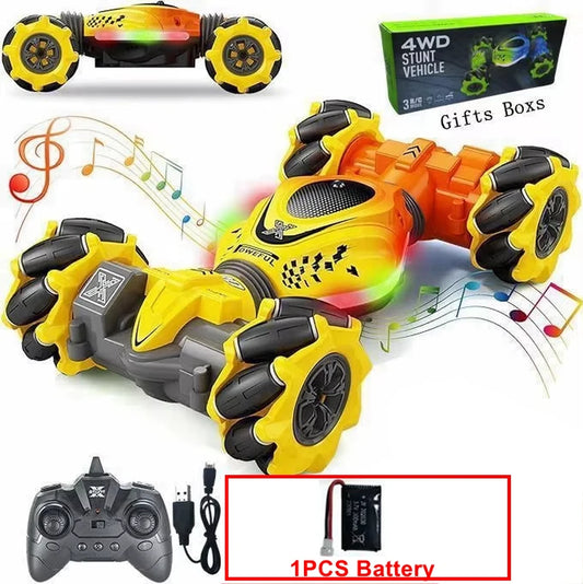 RC Car Toy 2.4G Radio Remote Control Cars RC Watch Gesture Sensor Rotation Twist Stunt Drift Vehicle Toy for Children Kids