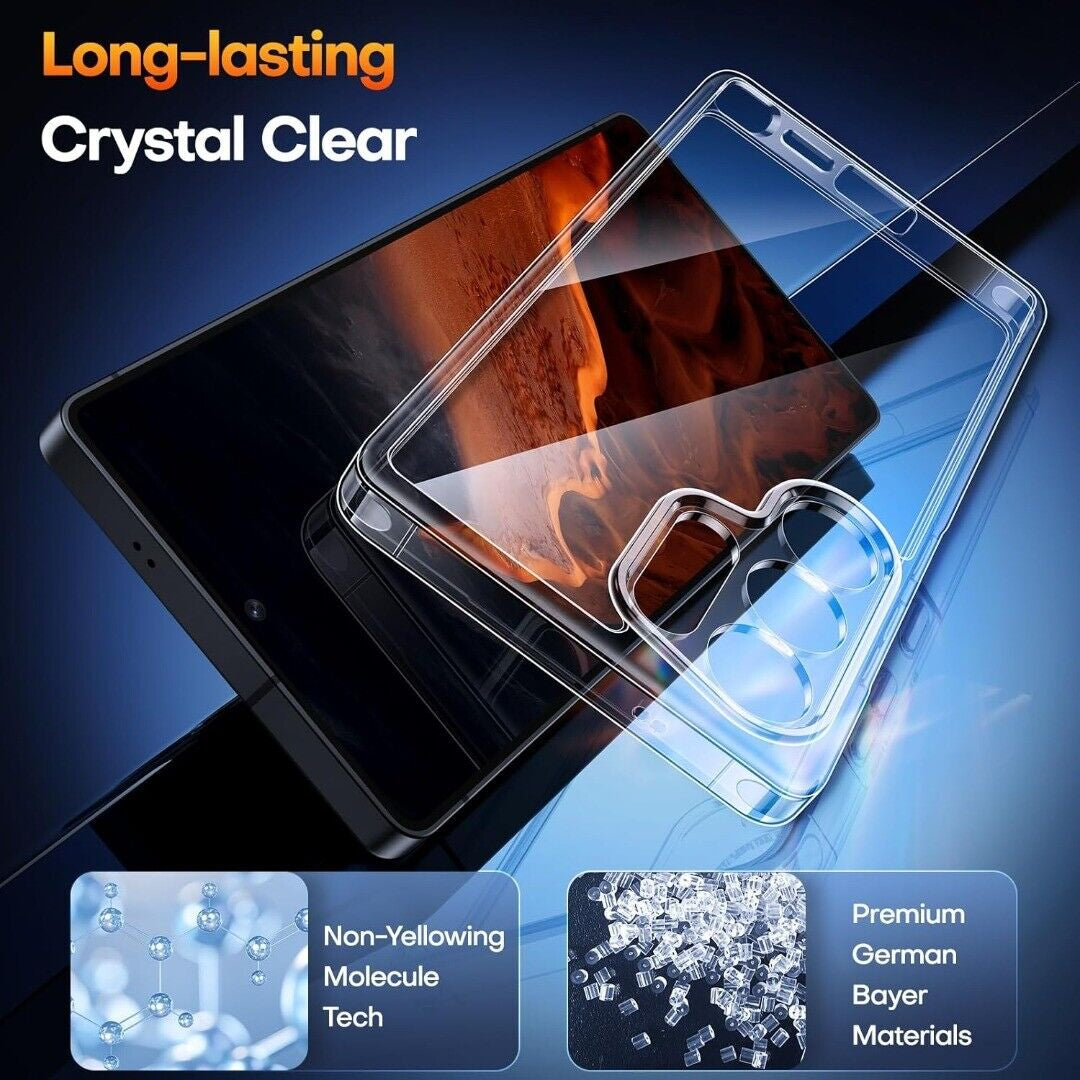 Clear Case for Samsung Galaxy S25+ Ultra S25 Silicone Gel Shockproof Phone Cover