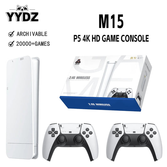 M15 Retro Game Console 64GB 20000+Gaming Handheld Game Console Wireless 