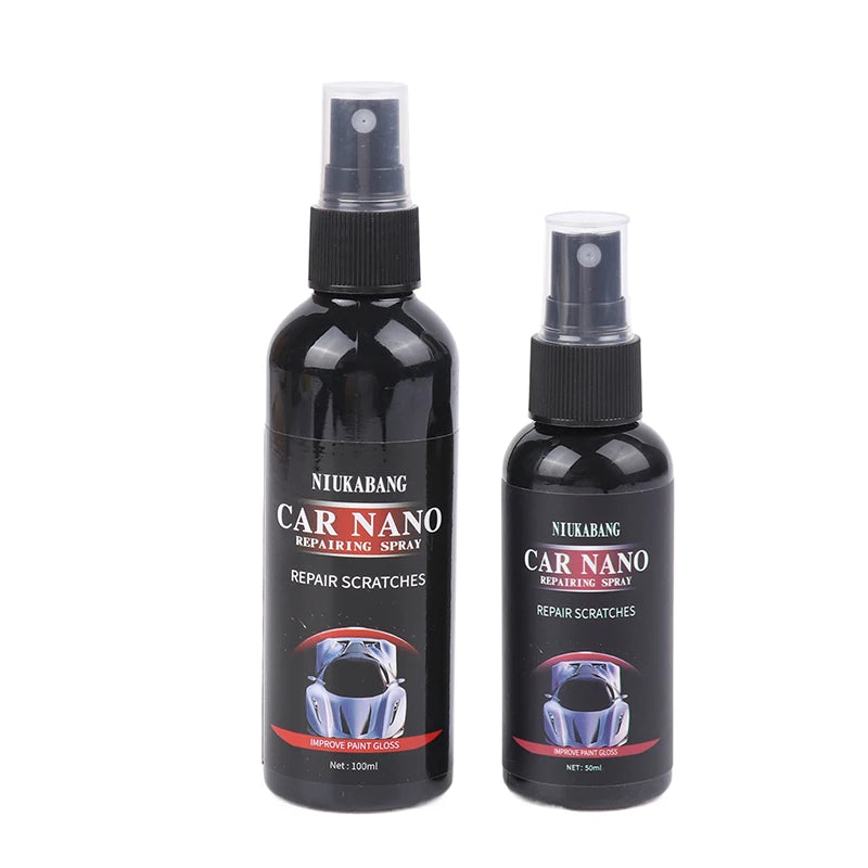 Car Scratch Repair Nano Spray 50/100Ml anti Scratch Hydrophobic Polish Nano Coating Water Displacing Polishing Wax Car Accessori