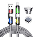 MAGIC JOHN™ 4-in-1 Charging Cable | Super Fast 240W USB-C, Lightning, Micro USB | Universal Multi-Device Charger
