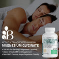 Magnesium Glycinate 200 MG per Serving Chelated for High Absorption, Gentle on Stomach, Non-Gmo, 60 Vegetarian Capsules