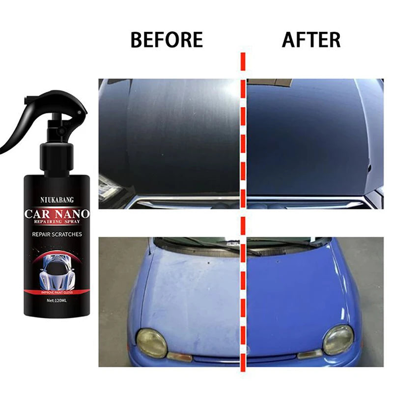 Car Scratch Repair Nano Spray 50/100Ml anti Scratch Hydrophobic Polish Nano Coating Water Displacing Polishing Wax Car Accessori