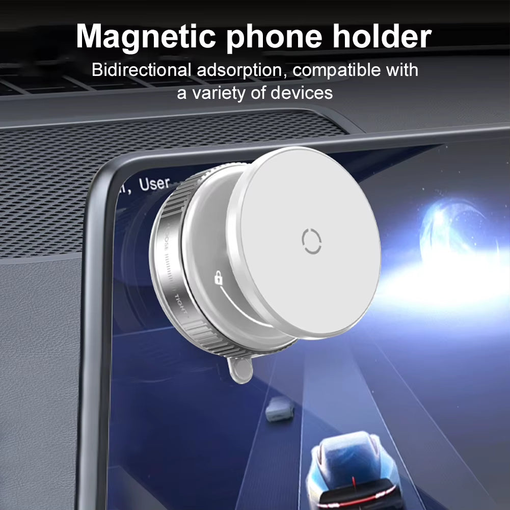 For Magsafe Magnetic Vacuum Car Phone Holder Suction Cup 360° Rotation Universal Navigation Bracket for Iphone/Samsung/Xiaomi