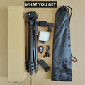 Vlog Shooting Kit for Iphone, Camera & Cell Phone Vlogging Kit with LED Lights, Selfie Stick Tripod & Selfie Light & Phone Clip with Microphone for Cell Phone Vlogging