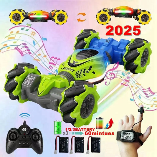 RC Car Toy 2.4G Radio Remote Control Cars RC Watch Gesture Sensor Rotation Twist Stunt Drift Vehicle Toy for Children Kids