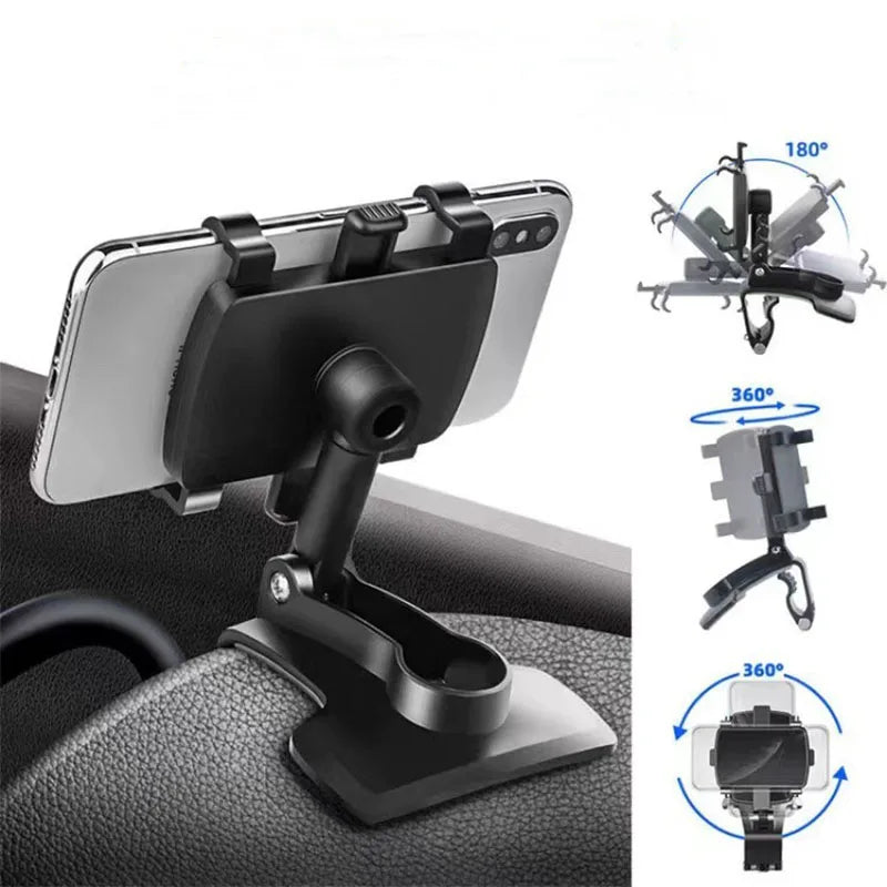 Car Multi - Function Mobile Phone Mount: Rearview Mirror Navigation Bracket for Easy Access and Hands - Free Driving - Prime Choice