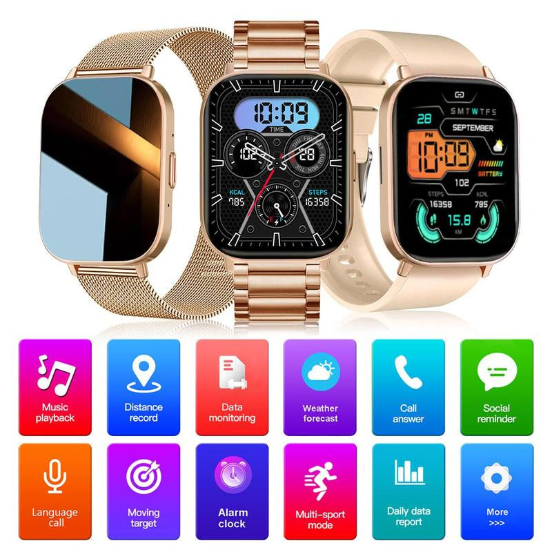 2.01 Inch Smartwatch, HD Wireless Call 100+ Sport Mode Smartwatches, Full Touch Wristwatch, Smart & Wearable Devices Smart Watch for Iphone & Android Smartphone, Watches for Men & Women, Wearable Devices, Touch Screen Android Watch