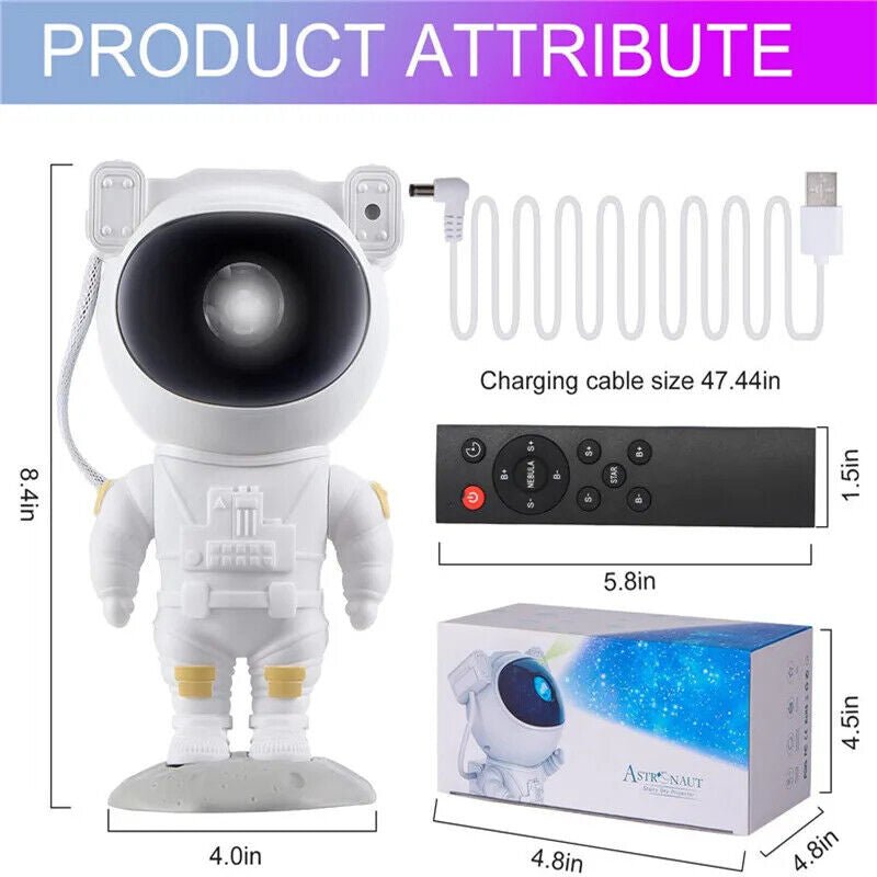 2024 New Astronaut LED Starry Galaxy Projector Night Light Lamp Nebula Moon Star - Prime Choice