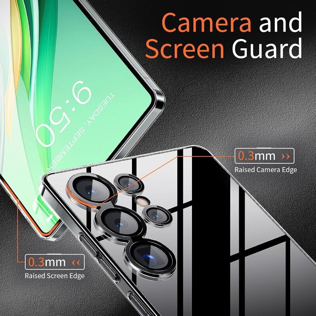 Clear Case for Samsung Galaxy S25+ Ultra S25 Silicone Gel Shockproof Phone Cover