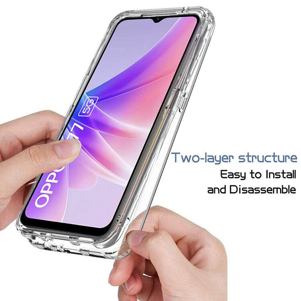 Case for OPPO A16S Find X5 Reno8 Lite A54 A94 Shockproof Cover 360 Clear Full