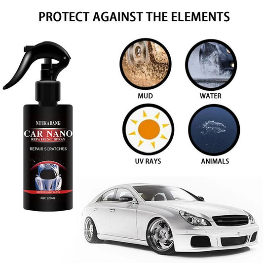 Car Scratch Repair Nano Spray 50/100Ml anti Scratch Hydrophobic Polish Nano Coating Water Displacing Polishing Wax Car Accessori