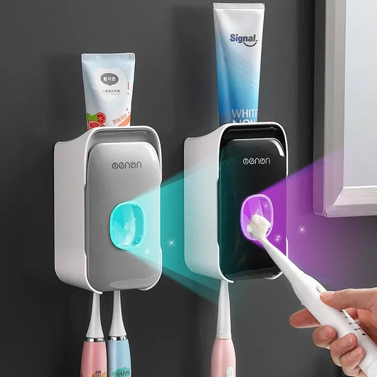 Automatic Toothpaste Dispenser Squeezer – Wall - mounted, Hands - Free, Touchless, Space - Saving Bathroom Organizer - Prime Choice