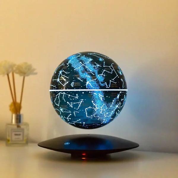 Levitating Lamp with LED Earth – Magnetic Floating and Rotating Globe, Unique Decor - Prime Choice