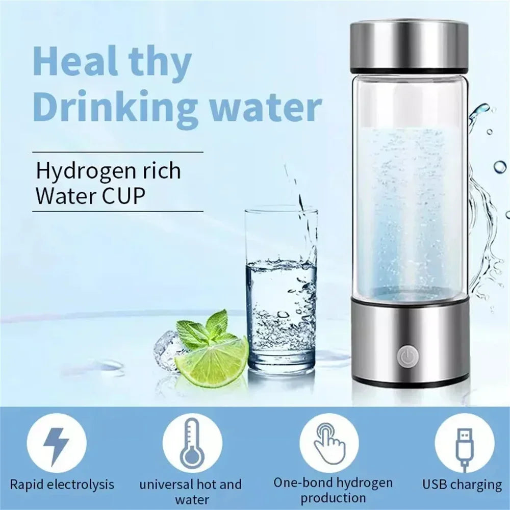 Portable Hydrogen Water Generator 3 Minutes Mode High Concentration Hydrogen Water Generator