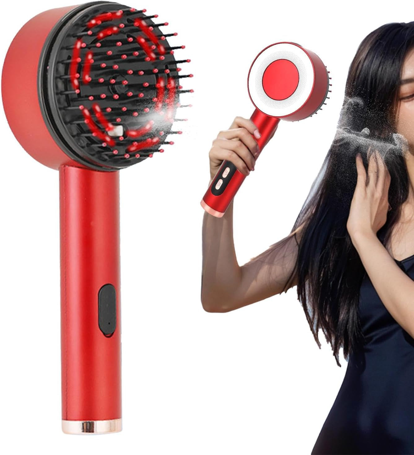 Oil Applicator | Scalp Massager Smart Oil Comb | Waterproof Electric Massage Comb, Red Light Massager, Hair Growth Brush, Hair Oil Dispenser for Home