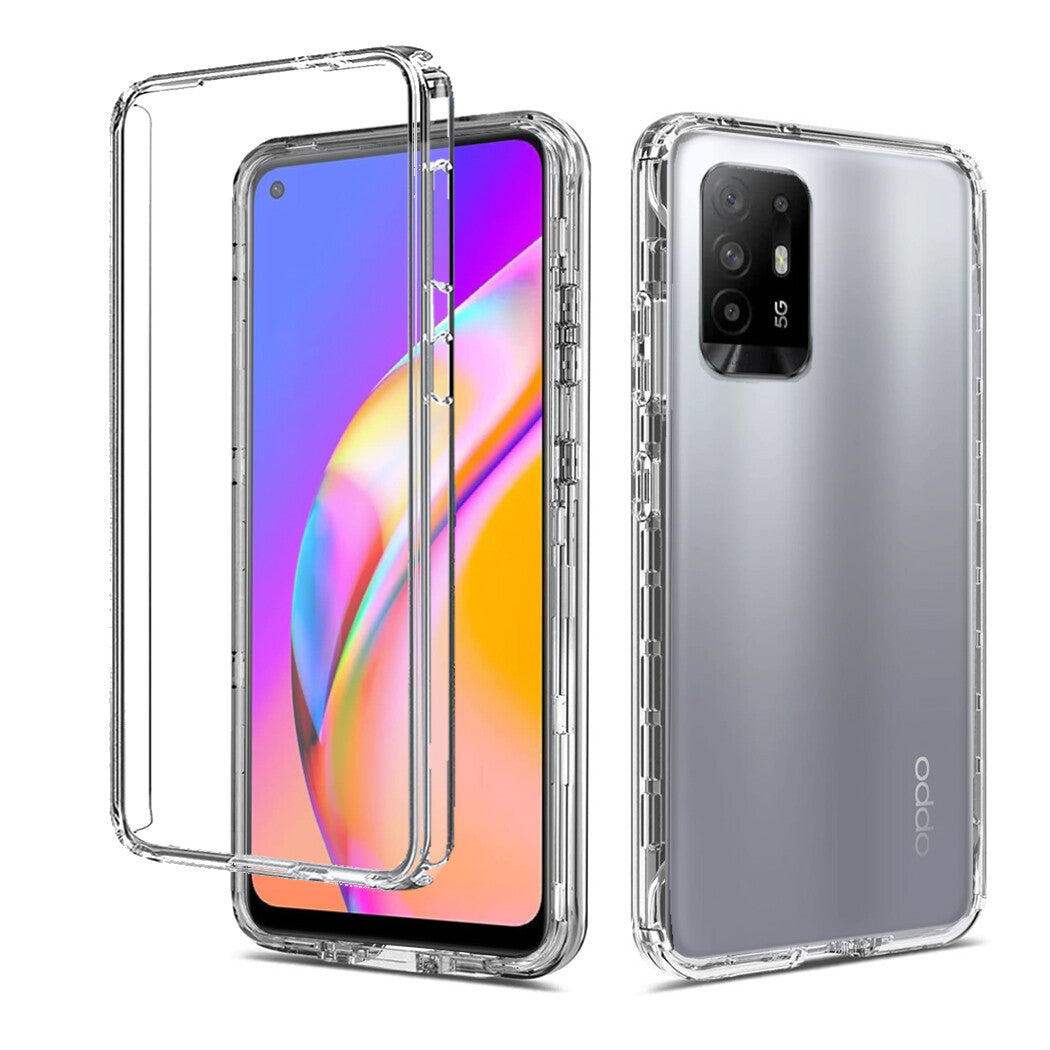 Case for OPPO A16S Find X5 Reno8 Lite A54 A94 Shockproof Cover 360 Clear Full