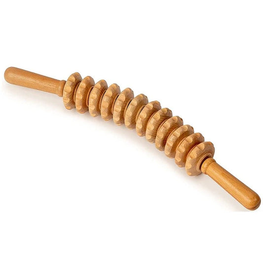 Wood Therapy Roller Gear Stick Massage Tool Cellulite Slimming Roller Massager Lymphatic Drainage Body Shaping Trigger Stick - Prime Choice