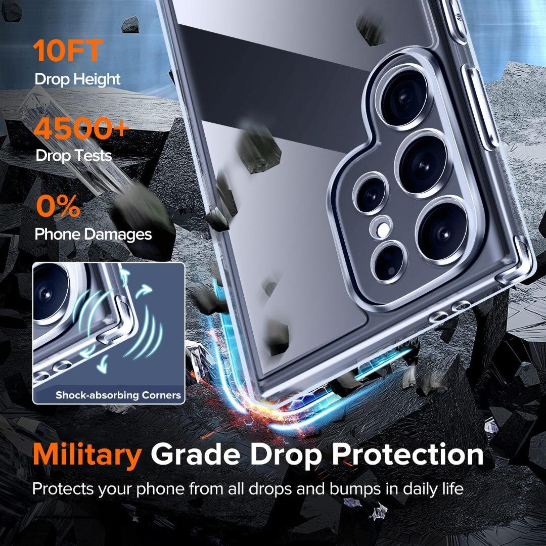 Clear Case for Samsung Galaxy S25+ Ultra S25 Silicone Gel Shockproof Phone Cover