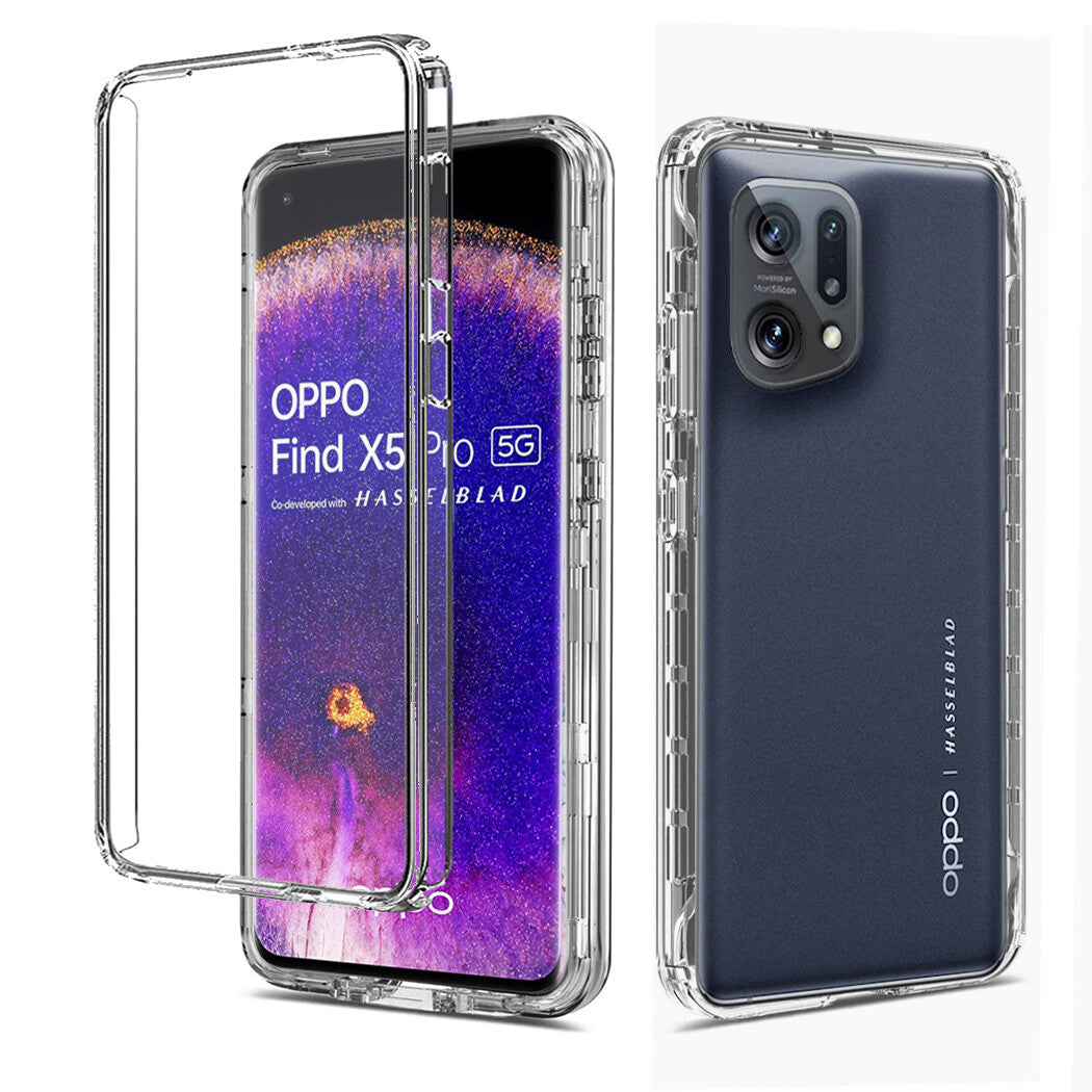 Case for OPPO A16S Find X5 Reno8 Lite A54 A94 Shockproof Cover 360 Clear Full