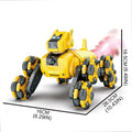 2.4G Remote Control Robot Dog Intelligent Stunt 360 Degree Drift Dual Mode Watch Sensing Control RC Mechanical Dog Children Toy