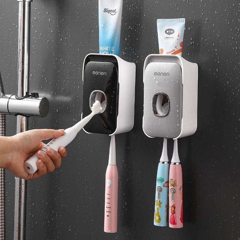 Automatic Toothpaste Dispenser Squeezer – Wall - mounted, Hands - Free, Touchless, Space - Saving Bathroom Organizer - Prime Choice