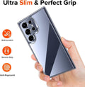 Clear Case for Samsung Galaxy S25+ Ultra S25 Silicone Gel Shockproof Phone Cover