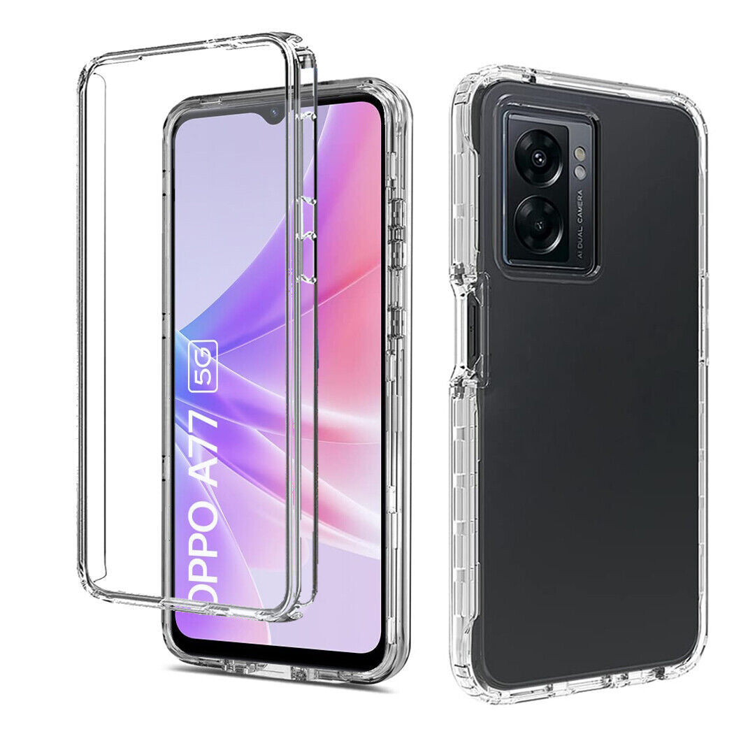 Case for OPPO A16S Find X5 Reno8 Lite A54 A94 Shockproof Cover 360 Clear Full