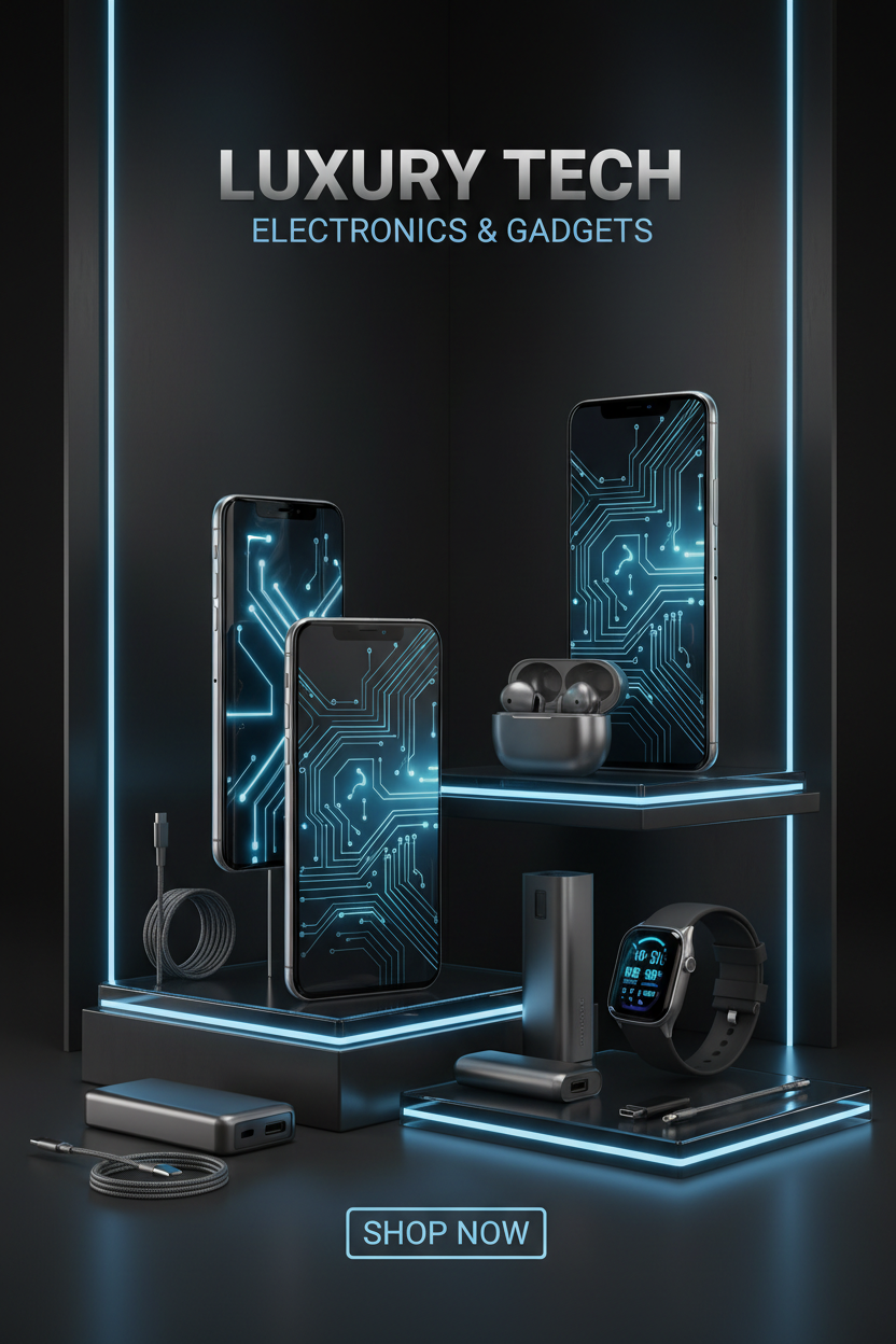 create a mobile banner premum, we sale Electronics & Gadgets 