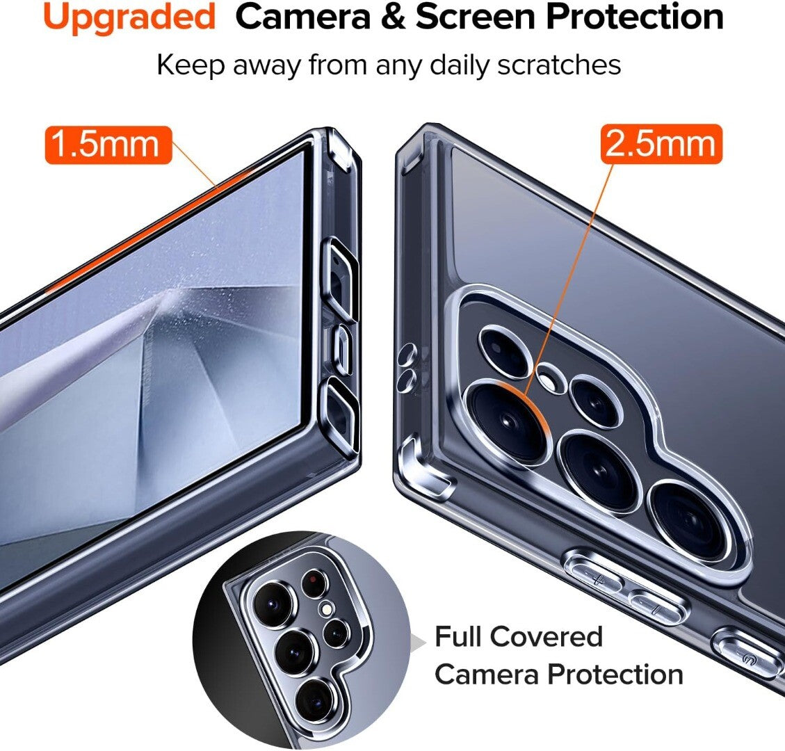 Clear Case for Samsung Galaxy S25+ Ultra S25 Silicone Gel Shockproof Phone Cover