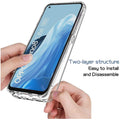 Case for OPPO A16S Find X5 Reno8 Lite A54 A94 Shockproof Cover 360 Clear Full