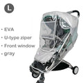 Eva Baby Stroller Rain Cover: Transparent, Waterproof, Wind & Dust Shield with Zipper Access - Prime Choice