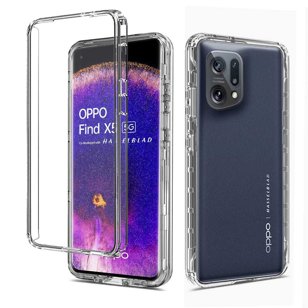 Case for OPPO A16S Find X5 Reno8 Lite A54 A94 Shockproof Cover 360 Clear Full