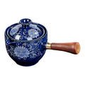 Porcelain Chinese Gongfu Tea Set Portable Teapot Set - 360° Rotating Portable Teapot with Removable Filter - Prime Choice