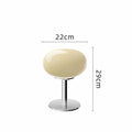 Italian Designer Glass Egg Tart Table Lamp Bedroom Bedside Study Reading Led Night Light Home Decor Atmosphere Stained Desk Lamp - Prime Choice