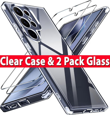 Clear Case for Samsung Galaxy S25+ Ultra S25 Silicone Gel Shockproof Phone Cover
