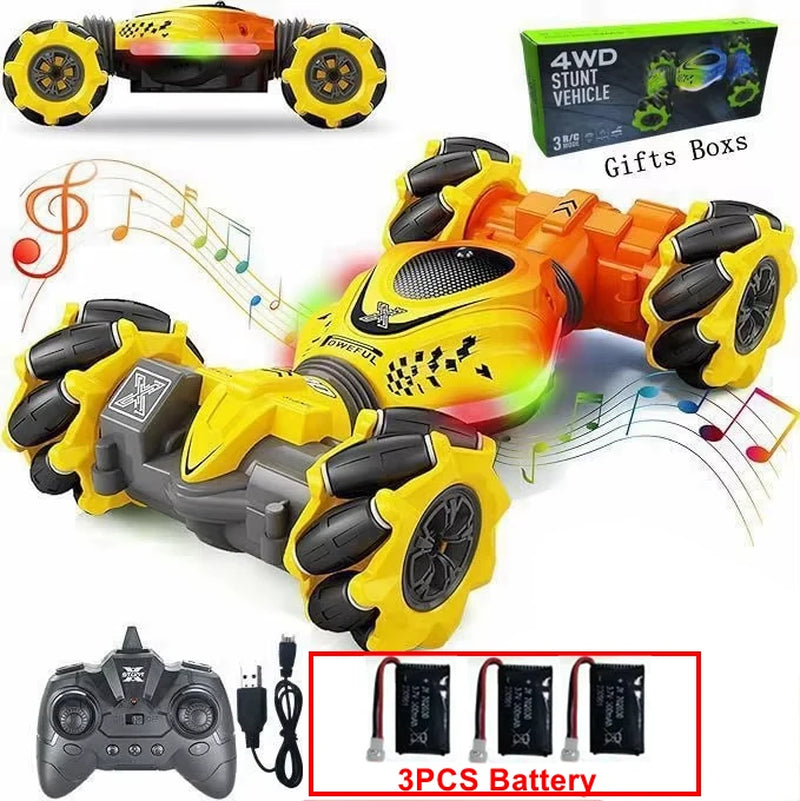 RC Car Toy 2.4G Radio Remote Control Cars RC Watch Gesture Sensor Rotation Twist Stunt Drift Vehicle Toy for Children Kids